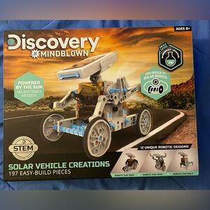 Discovery Toys- Solar Vehicle Creations Kit - Blue and Gray